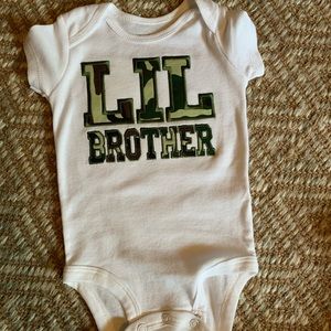 Lil Brother onsie size 3 months